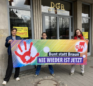 Read more about the article Aktion des Büroteams der GEW Köln